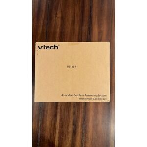 VTech VS1124 4 Handset Cordless Answering System Smart Call Blocker New Open Box